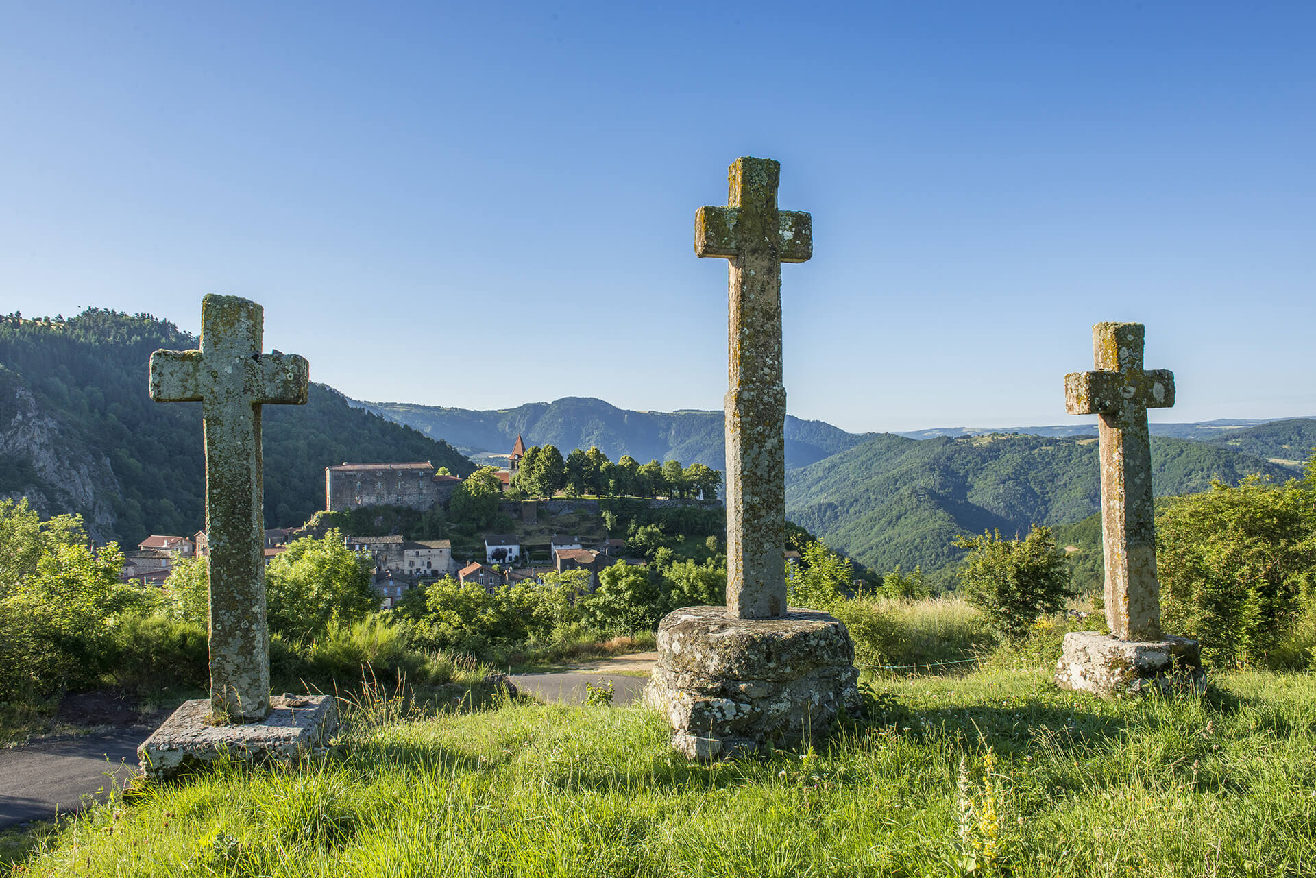 Saint-Privat-d'Allier sur la voie Podiensis, le GR65