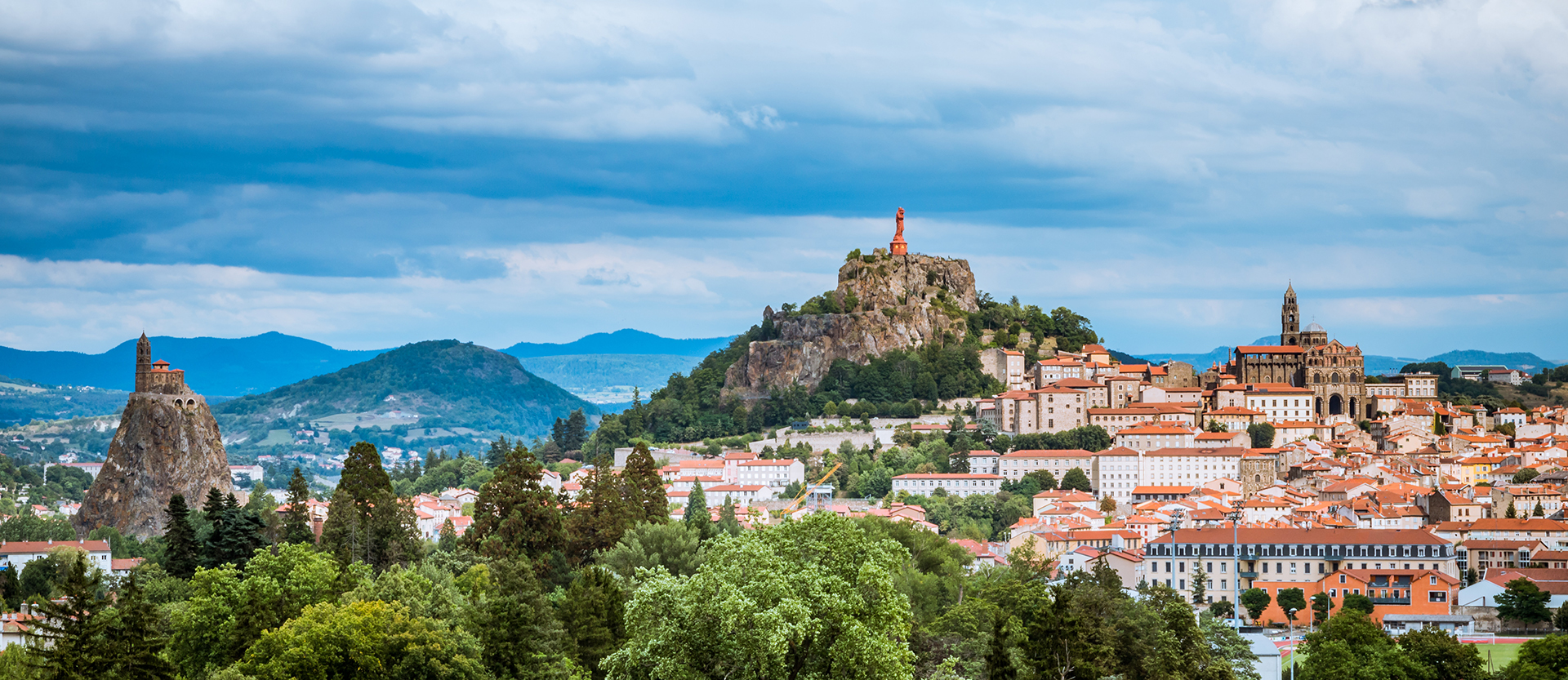 Panorama sur Le Puy-en-Velay depuis Espaly Saint-Marcel